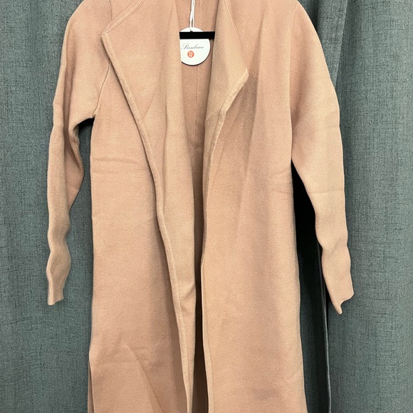 Prinbara Coat for Women Sweater Long Cardigan Loose Knit Size Medium - Picture 7 of 8